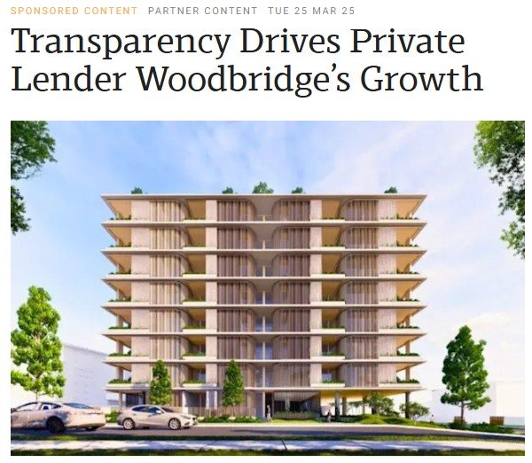 Transparency Drives Private Lender Woodbridge’s Growth – The Urban Developer.